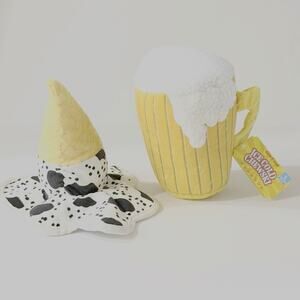 Bark Box 2 Piece Chocolick Chip Cone of Shame & Ice Cold Chewski Large Dog Toys